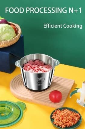 Electric Chopper Meat Grinder 2 Speeds Mincer Stainless Steel 2L 3L Capacity Food Processor Kitchen Slicer uptimeAccessories 