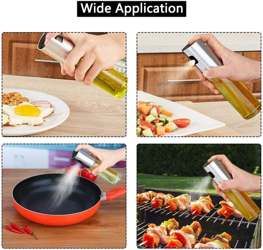 TEMPO DI SALDI Glass Oil Dispenser Sprayer for Kitchen for Any Food uptimeAccessories 