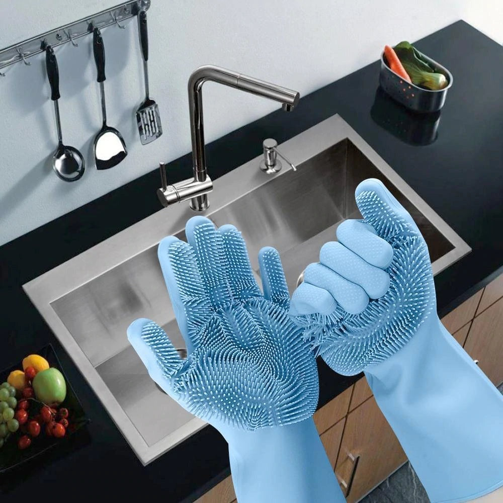 Multipurpose Silicone Dish Washing Gloves