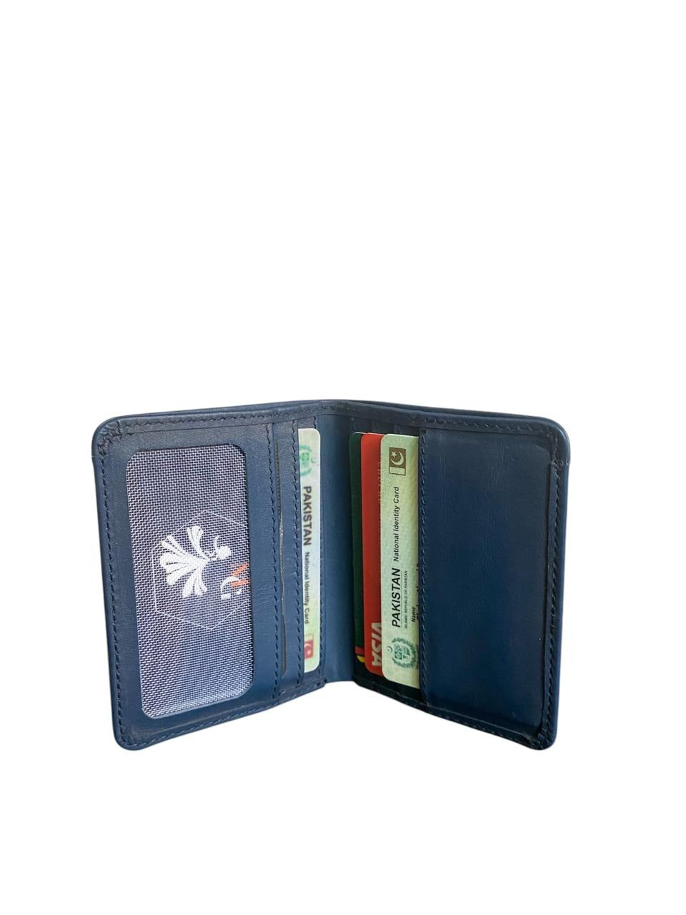Premium Genuine Leather Wallet – Blue