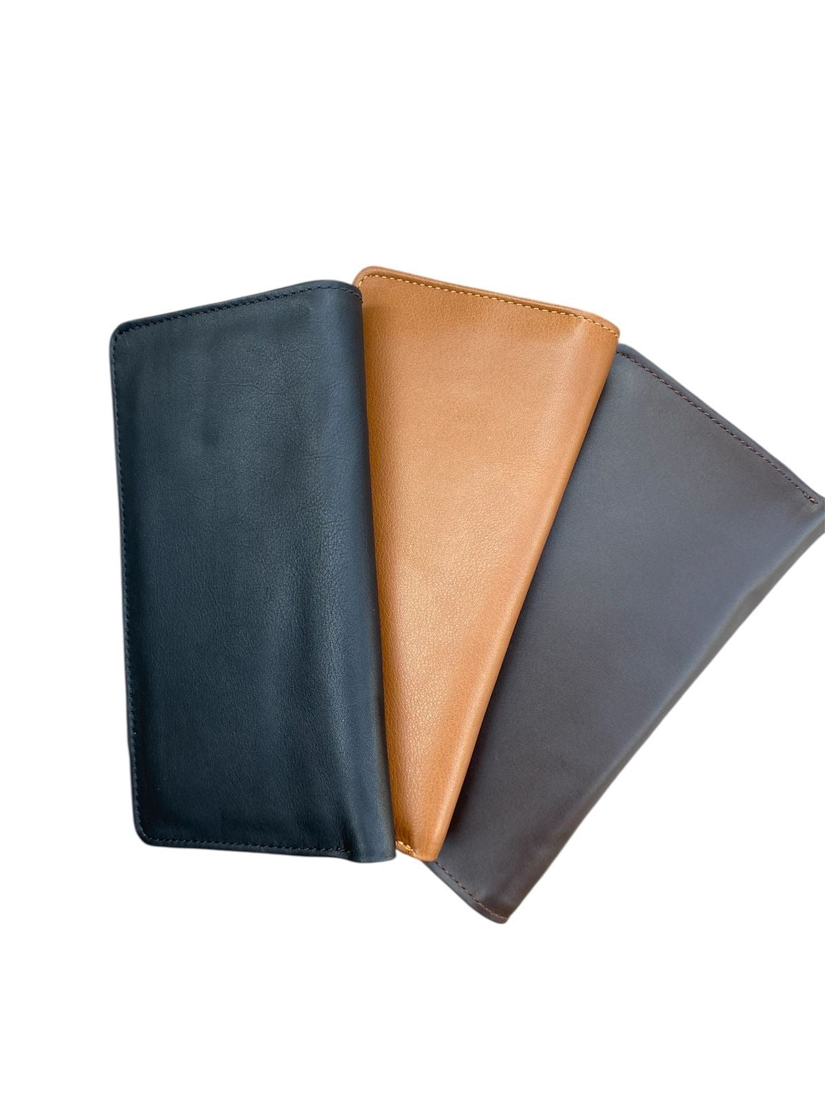 Long Leather Wallet with Mobile Pocket - Uptime Accessories