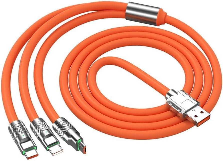 120W Original 6 Empire 3 in 1 Fast Charging Cable
