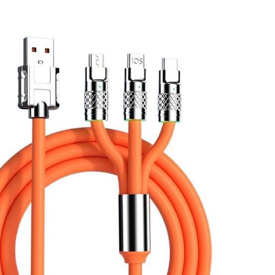 120W Original 6 Empire 3 in 1 Fast Charging Cable