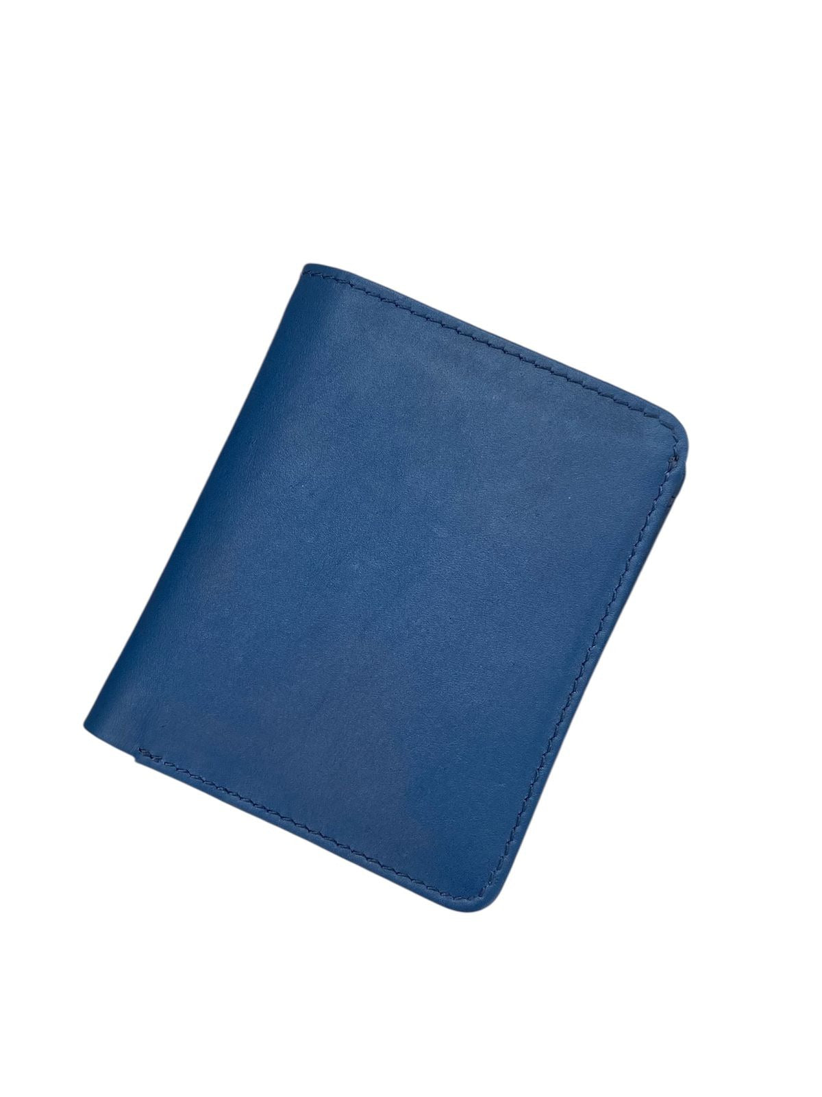 Premium Genuine Leather Wallet – Blue