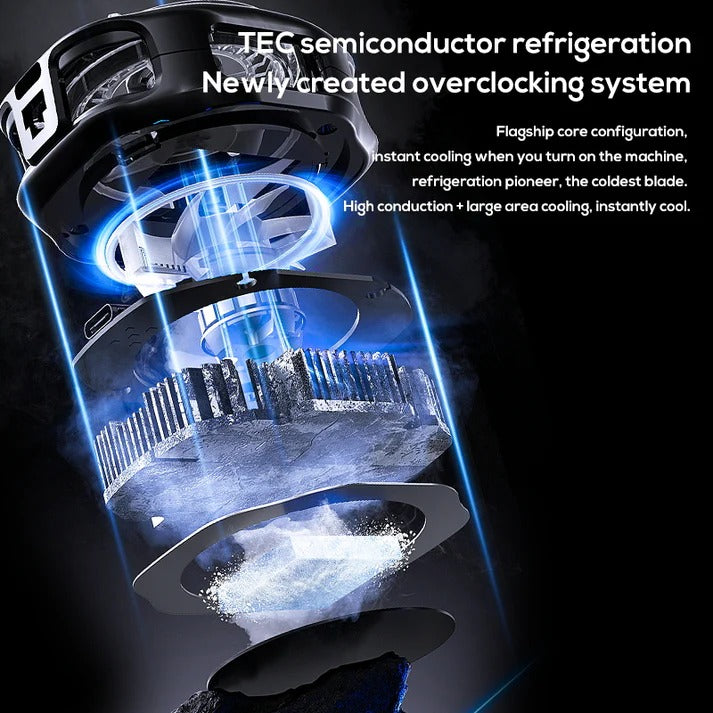 MEMO CX10 Ai Magnetic Mobile Cooling Fan – Ultra-Fast Phone Cooler for Gaming