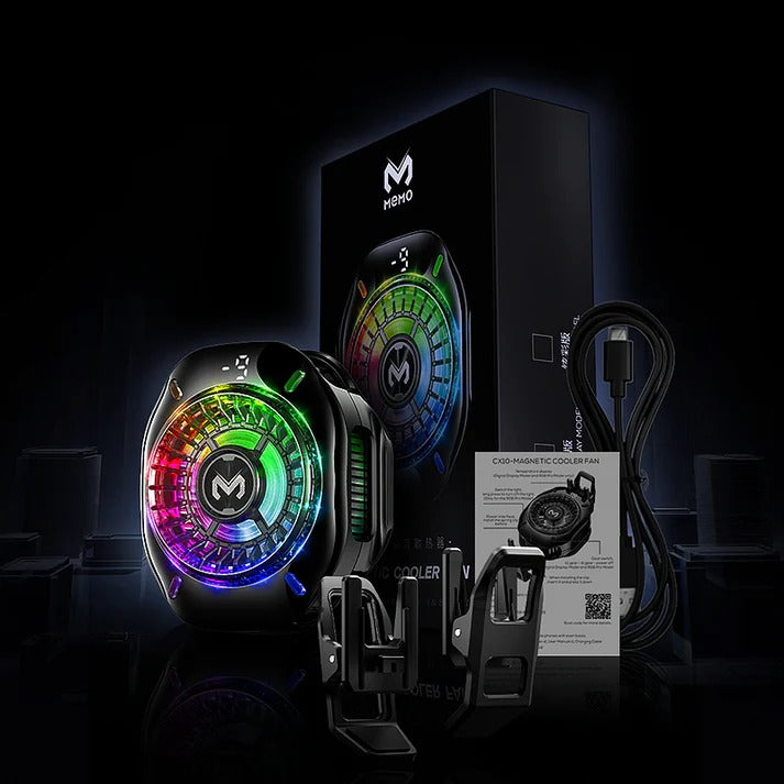MEMO CX10 Ai Magnetic Mobile Cooling Fan – Ultra-Fast Phone Cooler for Gaming