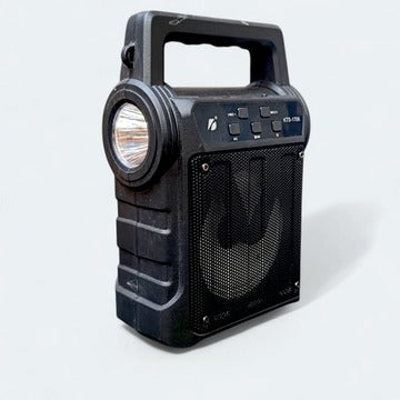 KTS 1706 Solar Rechargeable MP3 Portable – 4-Inch Loud BT Speaker with Flashlight