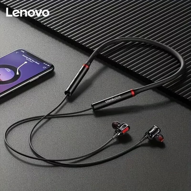 Lenovo HE05X Magnetic Neckband Bluetooth Earphone